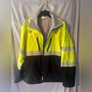 High-Visibility Two-Tone Safety Jacket - Yellow/Black